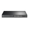 SWITCH TP-LINK  16 porturi Gigabit, 16 x POE 192W total power, 2 x SFP, carcasa metal TL-SG1218MPE (timbru verde 2 lei)