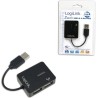 HUB extern LOGILINK, porturi USB: USB 2.0 x 4, conectare prin USB 2.0, cablu 0.05 m, negru, "UA0139"  (timbru verde 0.8 lei)