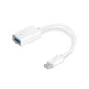 CABLU ADAPTOR TP-Link, USB Type-C(T) to USB 3.0(M), 10cm, alb "UC400" (timbru verde 0.08 lei)