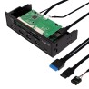 HUB intern LOGILINK, porturi USB: USB 3.0 x 3, USB Type C,conectare prin USB 2.0, S-ATA, alte porturi: SD, MicroSD, M2, MS, XD, 