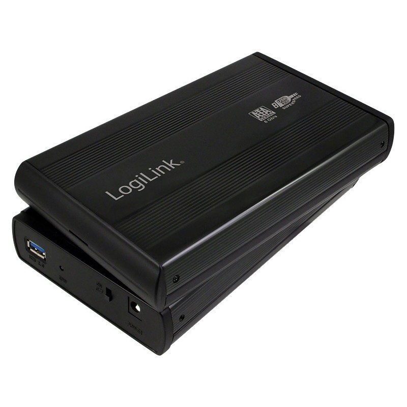 RACK extern LOGILINK, extern pt. HDD, 3.5 inch, S-ATA, interfata PC USB 3.0, aluminiu, negru, "UA0107" (timbru verde 0.8 lei)