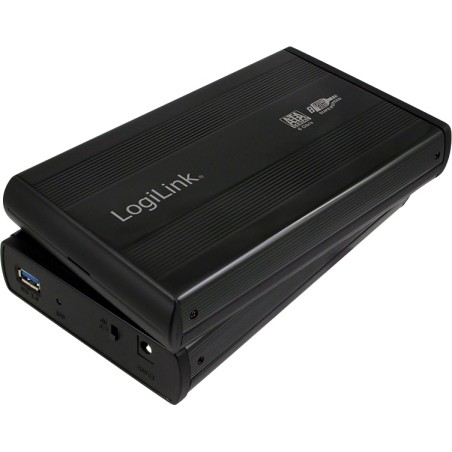 RACK extern LOGILINK, extern pt. HDD, 3.5 inch, S-ATA, interfata PC USB 3.0, aluminiu, negru, "UA0107" (timbru verde 0.8 lei)