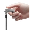 CABLU securitate KENSINGTON pt. notebook slot Wedge,cifru cu patru discuri,conectare directa,1.8m,cablu otel carbon,permite pivo