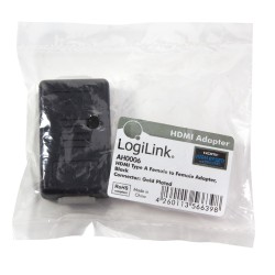 REPEATER semnal LOGILINK, HDMI (M) la HDMI (M), extindere semnal, negru, "AH0006" (timbru verde 0.08 lei)
