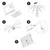 FILTRU confidentialitate KENSINGTON, pentru 19", 16:10, 2 zone, detasabil, limiteaza campul vizual la 30grade, reduce lumina dau
