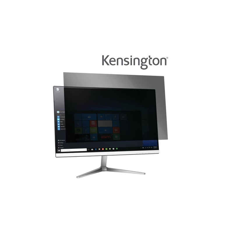 FILTRU confidentialitate KENSINGTON, pentru 21.5", 16:9, 2 zone, detasabil, limiteaza campul vizual la 30grade, reduce lumina da