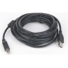 CABLU USB GEMBIRD pt. imprimanta, USB 2.0 (T) la USB 2.0 Type-B (T), 3m, premium, conectori auriti, black, "CCF-USB2-AMBM-10" (t