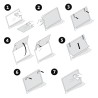 FILTRU confidentialitate KENSINGTON, pentru 22", 16:9, 2 zone, detasabil, limiteaza campul vizual la 30grade, reduce lumina daun