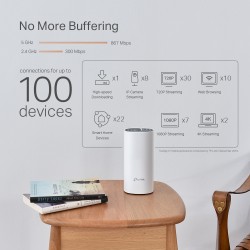 MESH TP-LINK, sistem hibrid, AC1200 + HomePlug AV1000, pt interior, 1200 Mbps, port LAN, WAN, 2.4 GHz | 5 GHz, antena interna x 