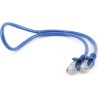 PATCH CORD UTP GEMBIRD Cat5e, cupru-aluminiu, 1 m, albastru, AWG26, "PP12-1M/B" (timbru verde 0.08 lei)