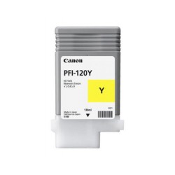 Cartus Cerneala Original Canon Yellow, PFI-120Y, pentru IPF TM-200|TM-205|TM-300|TM-305, 130ml, (timbru verde 0.15 lei),NOPP, "2