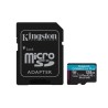 CARD MicroSD KINGSTON, 128 GB, microSDXC, clasa 10, standard UHS-I U3, "SDCG3/128GB" (timbru verde 0.03 lei)