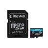 CARD MicroSD KINGSTON, 64 GB, microSDXC, clasa 10, standard UHS-I U3, "SDCG3/64GB" (timbru verde 0.03 lei)