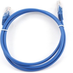 PATCH CORD UTP GEMBIRD Cat5e, cupru-aluminiu, 1 m, albastru, AWG26, "PP12-1M/B" (timbru verde 0.08 lei)