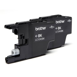 Dual-Pack  Original Brother Black, LC1240BKBP2, pentru DCP-J525W|J725|J925|MFC-J430|J625|J5910|J6510|J6910, , (timbru verde 0.15