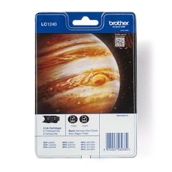 Dual-Pack  Original Brother Black, LC1240BKBP2, pentru DCP-J525W|J725|J925|MFC-J430|J625|J5910|J6510|J6910, , (timbru verde 0.15