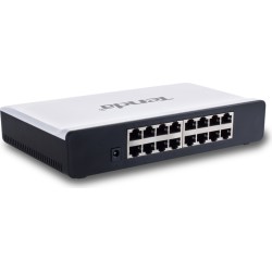 SWITCH Tenda 16 porturi 10/100 Mbps, fanless "S16" (timbru verde 0.8 lei)