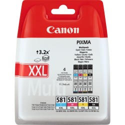 Combo-Pack Original Canon CMYK, CLI-581XXL CMYK, pentru Pixma TR7550|TR8550|TS6150|TS6250|TS705|TS8150|TS8250|TS9150|TS9155|TS95