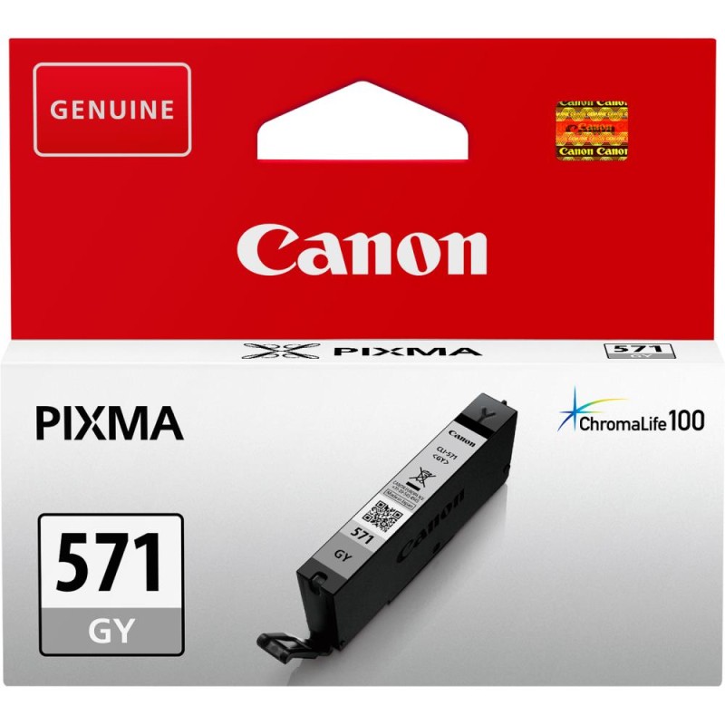 Cartus Cerneala Original Canon Grey, CLI-571GY, pentru Pixma MG5750|MG5751|MG6850|MG6851|MG7750|MG7751|MG7752|TS5050|TS5051|TS50
