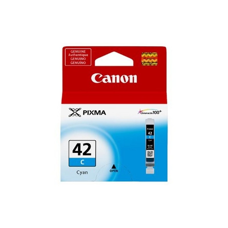 Cartus Cerneala Original Canon Cyan, CLI-42C, pentru Pixma Pro 10|Pro 100, , (timbru verde 0.15 lei), "BS6385B001AA"