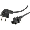 CABLU alimentare GEMBIRD 1.8m, intrare Shucko, iesire C13, 6A, bulk, black, "PC-186" (timbru verde 0.18 lei)