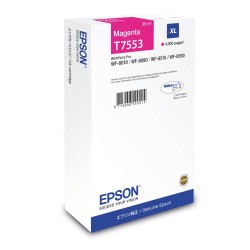 Cartus Cerneala Original Epson Magenta, T7553, pentru Workforce Pro WF-8010|8090|8510|8590, , (timbru verde 0.15 lei),  "C13T755
