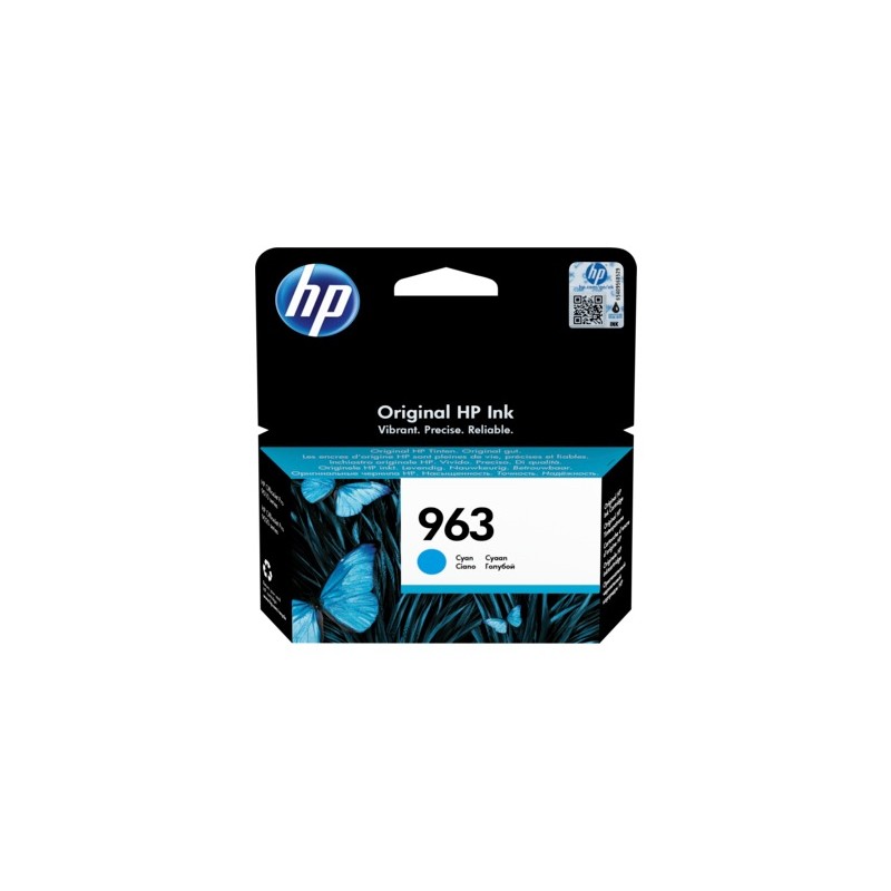Cartus Cerneala Original HP Cyan, nr.963, pentru OfficeJet Pro 9010|9013|9014|9020|9023 , 700, (timbru verde 0.15 lei), "3JA23AE