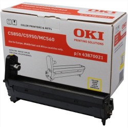 Drum Unit Original OKI Yellow, 43870021, pentru C5850|C5950|MC560, 20K, (timbru verde 0.8 lei) "43870021"