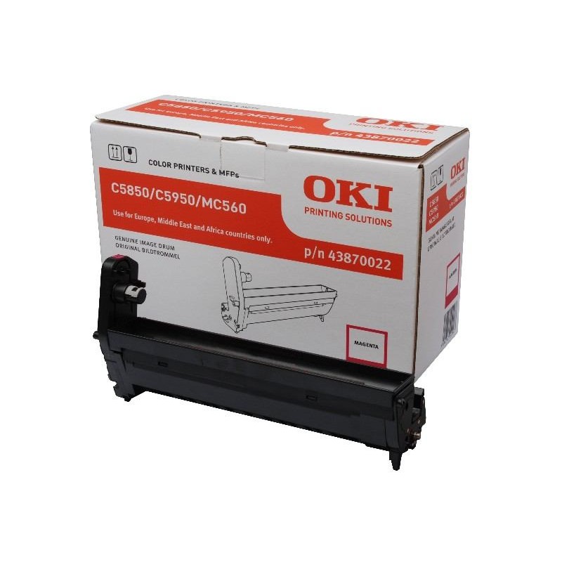 Drum Unit Original OKI Magenta, 43870022, pentru C5850|C5950|MC560, 20K, (timbru verde 0.8 lei) "43870022"