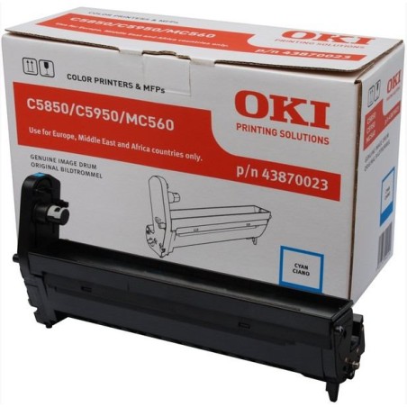 Drum Unit Original OKI Cyan, 43870023, pentru C5850|C5950|MC560, 20K, (timbru verde 0.8 lei) "43870023"