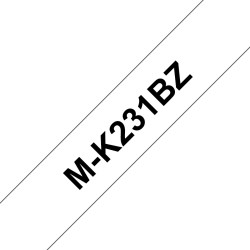 Banda Laminata Original Brother Black on White, MK231BZ, pentru H105WB|P-Touch 110|55|60|65|75|85|90, 12mm x 8m, incl.TV 0 RON, 