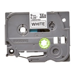 Banda Laminata Original Brother Black on White, TZE221, pentru H105WB|P-TOUCH PT-E110VP|D400|D450|E300VP|E550WVP|H110|H500|P700|
