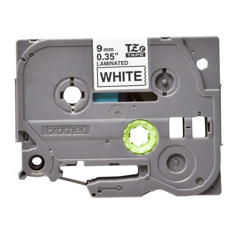 Banda Laminata Original Brother Black on White, TZE221, pentru H105WB|P-TOUCH PT-E110VP|D400|D450|E300VP|E550WVP|H110|H500|P700|