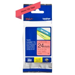 Banda Laminata Original Brother Black on Red, TZE451, pentru P-Touch D600VP|E550WVP|P700|P750W, 24mm x 8m, incl.TV 0 RON, "TZE45