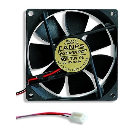 VENTILATOR GEMBIRD, pt sursa PC, 80 mm, 2000 rpm, "FANPS" (timbru verde 0.18 lei)