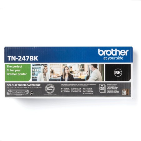 Toner Original Brother Black, TN247BK, pentru HL-L3210|L3270|DCP-L3510|L3550|MFC-L3730|L3770, 3K, (timbru verde 1.2 lei) , "TN24