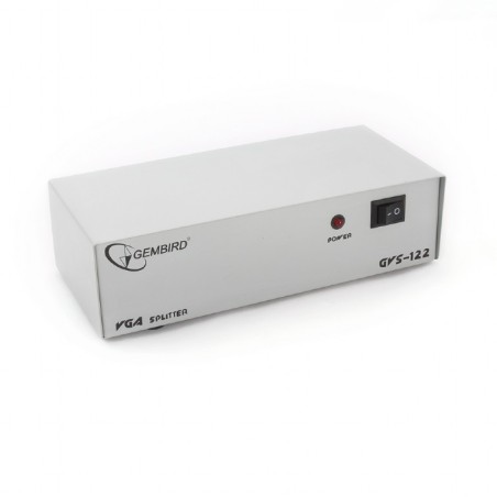 SPLITTER video GEMBIRD, split 2 monitoare la 1 PC, conector 1: VGA (M); conector 2: VGA (M) x 2, "GVS122" (timbru verde 0.8 lei)