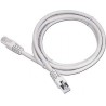 PATCH CORD UTP GEMBIRD Cat5e, cupru-aluminiu, 1 m, gri, AWG26, "PP12-1M" (timbru verde 0.08 lei)