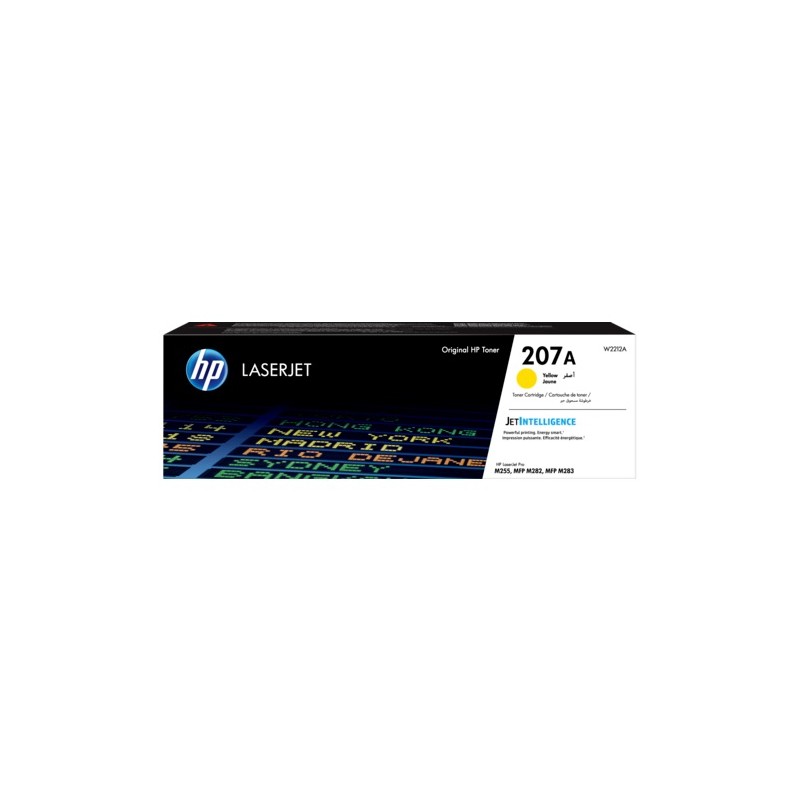Toner Original HP Yellow, nr.207A, pentru Color LaserJet Pro M255|M282|M283, 1.25K, (timbru verde 1.2 lei) , "W2212A"