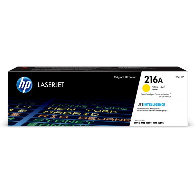 Toner Original HP Yellow, nr.216A, pentru Color LaserJet Pro MFP M182|M183, 850, (timbru verde 1.2 lei) , "W2412A"