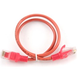 PATCH CORD UTP GEMBIRD Cat5e, cupru-aluminiu, 2 m, rosu, AWG26, "PP12-2M/R" (timbru verde 0.08 lei)