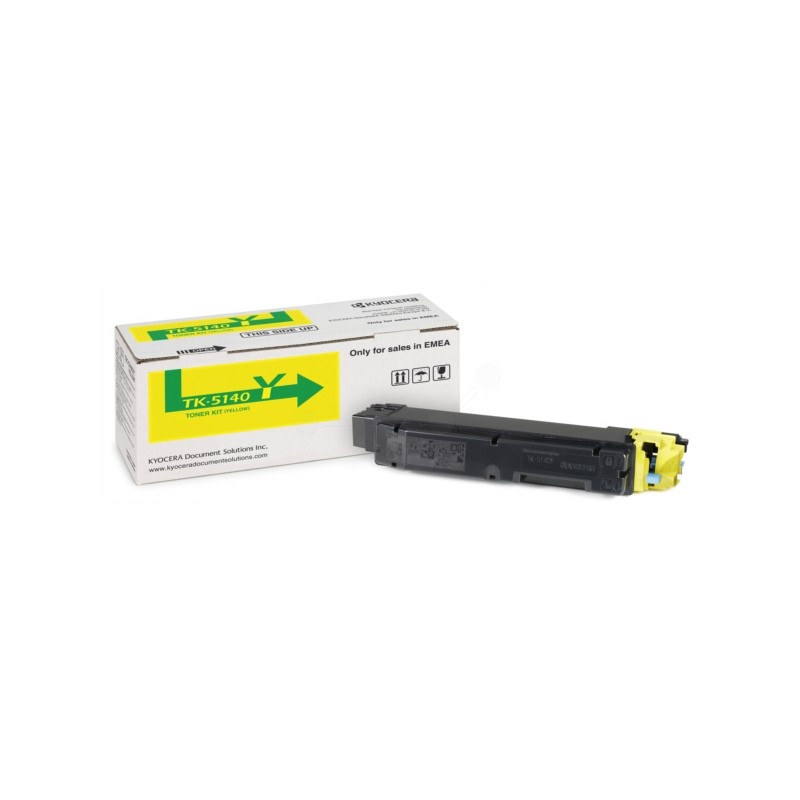 Toner Original Kyocera Yellow, TK-5140Y, pentru ECOSYS P6130|M6x30, 5K, (timbru verde 1.2 lei) , "TK-5140Y"