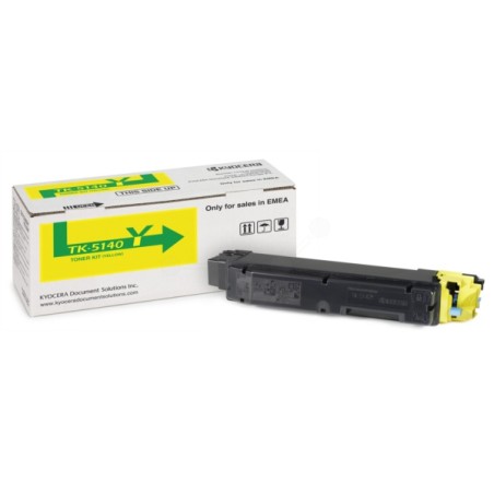 Toner Original Kyocera Yellow, TK-5140Y, pentru ECOSYS P6130|M6x30, 5K, (timbru verde 1.2 lei) , "TK-5140Y"