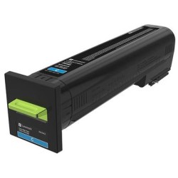 Toner Original Lexmark Cyan, 82K2HCE, pentru CS820|CX820|CX825|CX860, 17K, (timbru verde 1.2 lei) , "82K2HCE"
