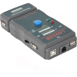 TESTER CABLU RETEA GEMBIRD pt. cablu UTP, STP si USB, baterie 9V neinclusa, "NCT-2" (timbru verde 0.8 lei)