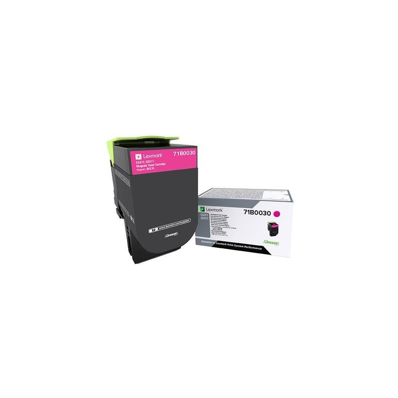 Toner Original Lexmark Magenta, 71B0030, pentru CX317|CS317|CX417|CS417|CS517|CX517, 2.3K, (timbru verde 1.2 lei) , "71B0030"