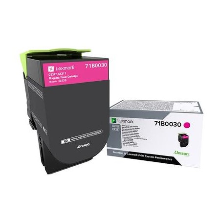 Toner Original Lexmark Magenta, 71B0030, pentru CX317|CS317|CX417|CS417|CS517|CX517, 2.3K, (timbru verde 1.2 lei) , "71B0030"