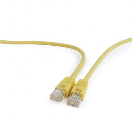 PATCH CORD UTP GEMBIRD Cat5e, cupru-aluminiu, 2 m, galben, AWG26, "PP12-2M/Y" (timbru verde 0.08 lei)