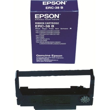 Ribon Original Epson Black, S015374, pentru TMU200, (timbru verde 0.15 lei),  "C43S015374"(RAPO)