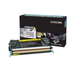 Toner Original Lexmark Yellow, C748H3YG, pentru C748 Series, 10K, (timbru verde 1.2 lei) , "C748H3YG"